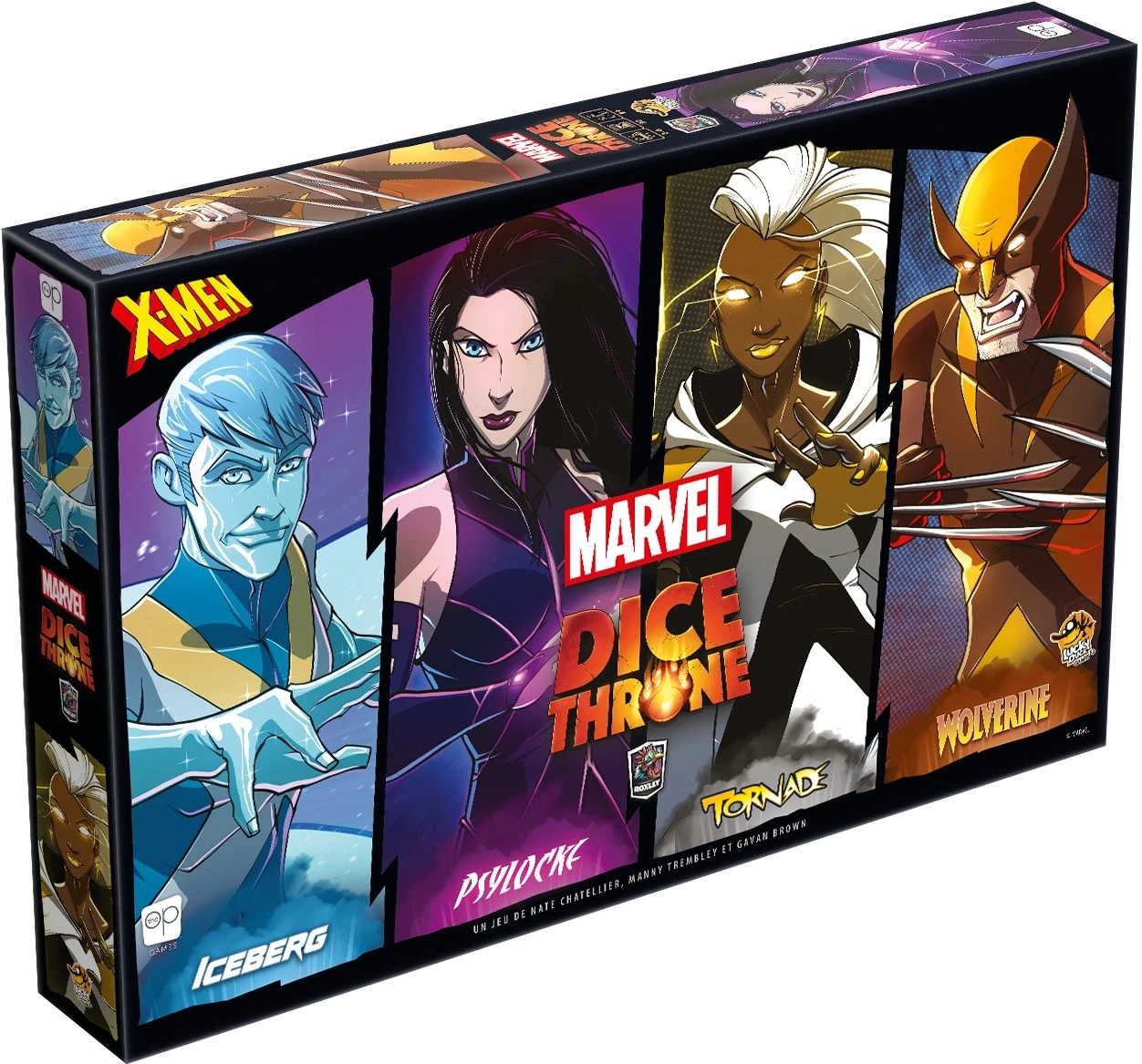 DICE THRONE MARVEL - Iceberg, Psylocke, Tornade, Wolverine