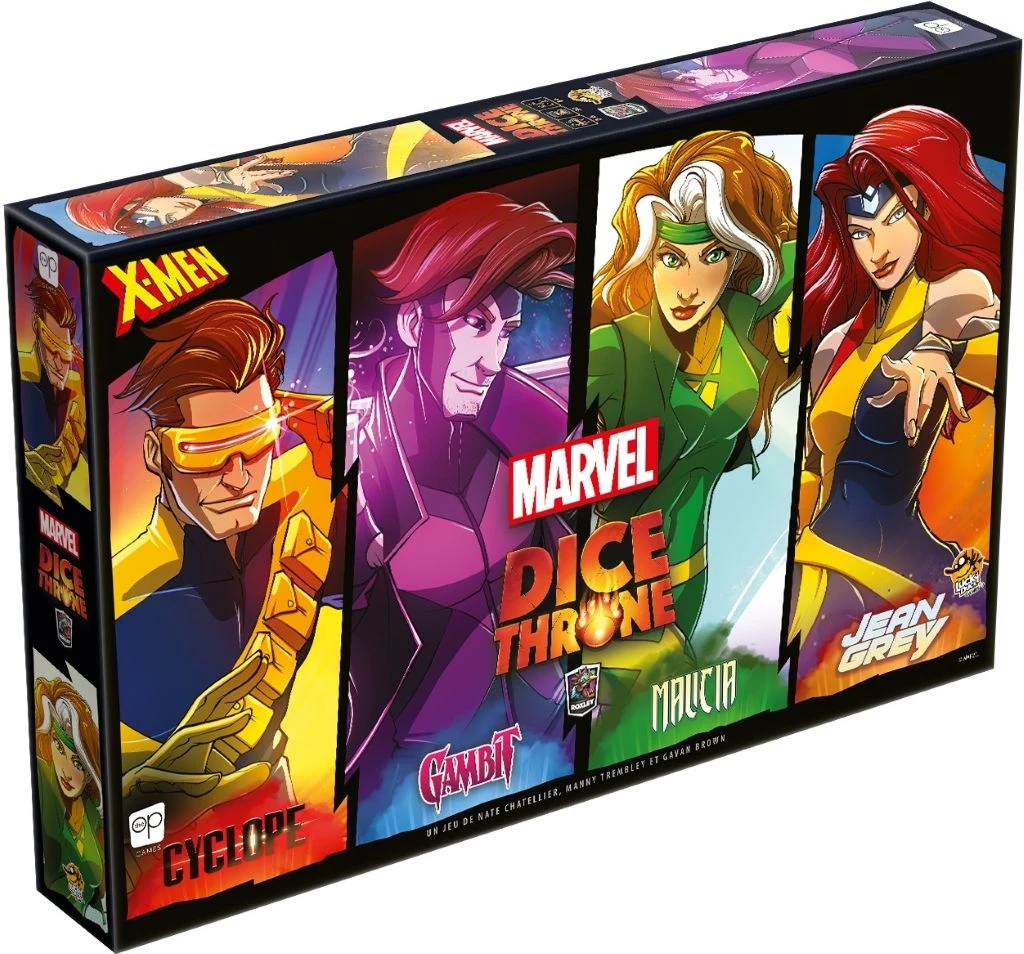 DICE THRONE MARVEL - Cyclope, Gambit, Malicia, Jean Grey